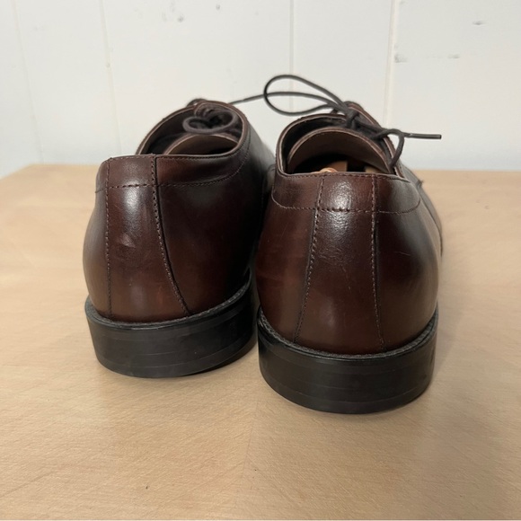 Banana Republic Men's Dark Brown Leather Dress Shoes Size 11.5 Oxfords - Picture 6 of 13